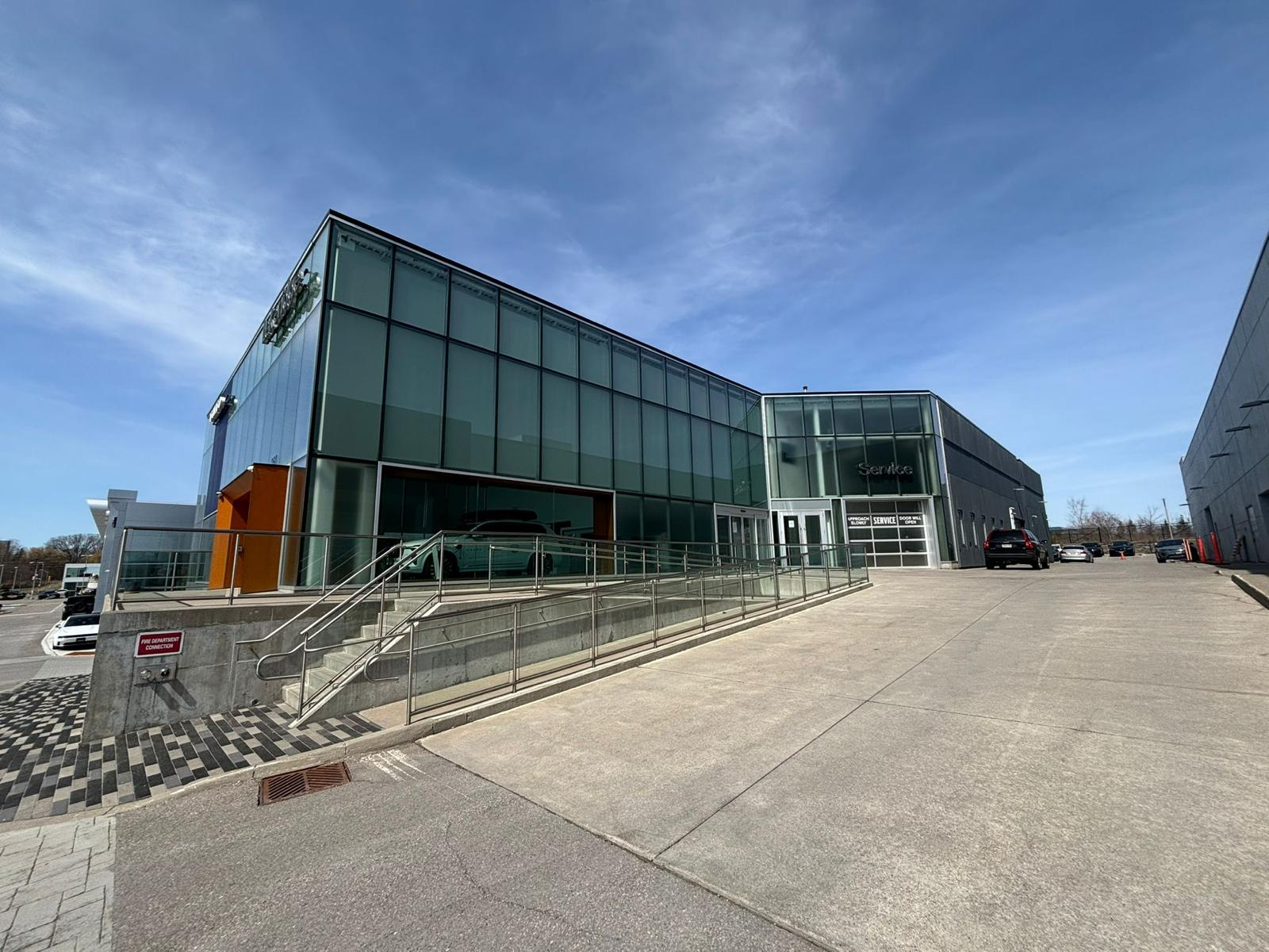 Modern commercial building exterior